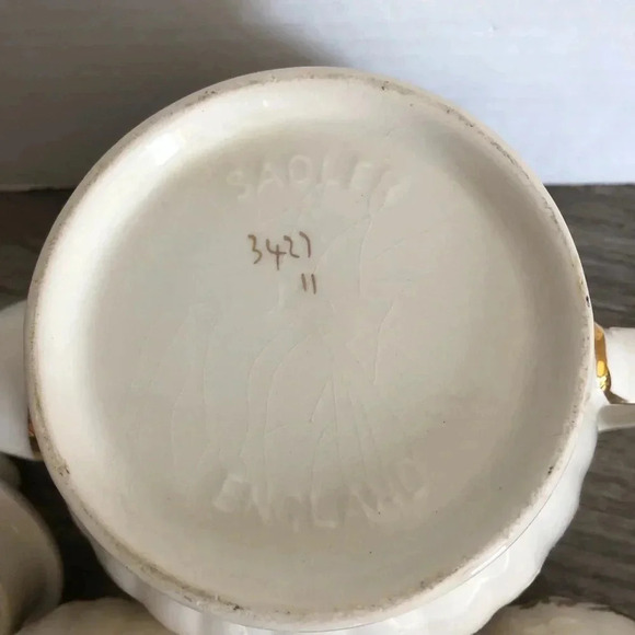 Vtg Sadler England Rose Patterned Tea  Set - Picture 5 of 14